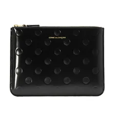 コムデギャルソン COMME DES GARCONS ポーチ ブラック POLKA DOTS EMBOSSED ZIP POUCH [ポルカドットエンボス] レディース メンズ SA5100NE BLACK