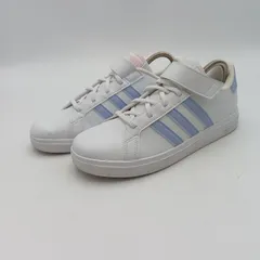 adidas アディダス Grand Court 2.0 グランドコート 2.0 スニーカー 白 ホワイト ジュニア 24.5cm C-9-3