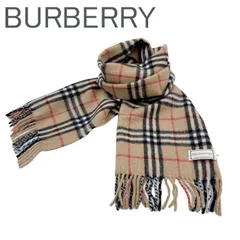 バーバリー BURBERRY ストール マフラー カシミア チェック ベージュ