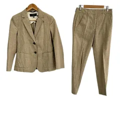 Max MaraWEEKEND(マックスマーラウィークエンド) レディースパンツスーツ レディース - ベージュ チェック柄