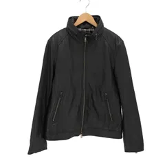 バーバリーブラックレーベル BURBERRY BLACK LABEL 裏地キルティング ラムレザー スタンドカラー ジャケット メンズ import：L 