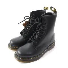 未使用品★Dr.Martens ドクターマーチン 10072004 CORE 1460 レザー 8ホール レースアップ レザー ワークブーツ/ショートブーツ ブラック UK3 箱付き レディース