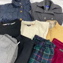 S290★ レディース バーバリー系 まとめ9点セット コート ニット パンツ スカート