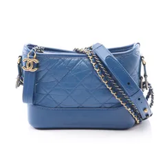 シャネル CHANEL ショルダーバッグ ガブリエル ドゥ シャネル スモール ホーボー A91810 ブルー レザー ガブリエル ドゥ スモール ホーボー チェーンショルダー