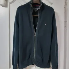 トミーヒルフィガー メンズ ニット カーディガン ジップアップ ジャケット 95 100 m