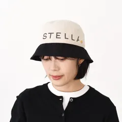 STELLA McCARTNEY ステラ マッカートニー バケットハット バケハ ロゴレタリング 7V0076WP0332 レディース バイカラー ロゴプリント コットン素材のサムネイル