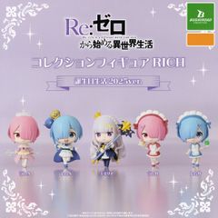 Re：ゼロから始める異世界生活 コレクションフィギュアRICH 誕生日生活2025ver. ブシロードクリエイティブ 【全5種セット(フルコンプ)＋ＤＰ台紙おまけ付き】 Re：Life a different World from zeroリゼロ カプセルトイ