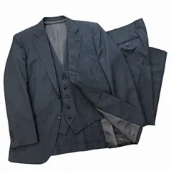 【中古】エルメネジルドゼニア Ermenegildo Zegna 美品 近年 3ピース スーツ ジャケット ブレザー ベスト パンツ エルメネジルドゼニア Ermenegildo Zegna TROPICAL 美品 近年 3ピース