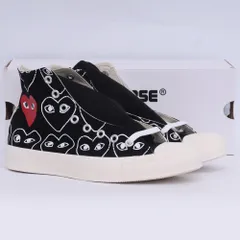 未使用 26cm PLAY COMME DES GARCONS × CONVERSE ハイカットスニーカー ブラック 1CL704