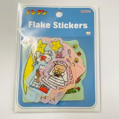 【ブルー】ノンタン　フレークシール・フレークステッカー　4901770117539　サンスター文具