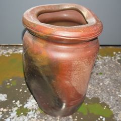 時代物 明治 大正 陶器 焼き物 花瓶 壺 徳利 古備前 インテリア 和