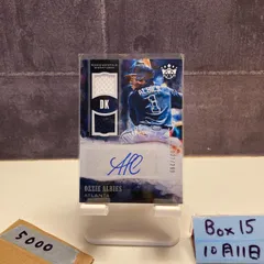 2018 Panini Diamond Kings Ozzie Albies 137/299 直筆サインカード Atlanta Braves Rookie Materials Dual ジャージ パッチ カード