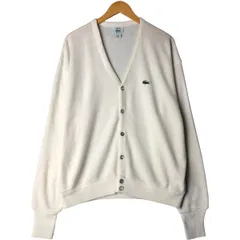 古着 80~90年代 ラコステ LACOSTE IZOD アクリルニットカーディガン USA製 メンズXL相当 ヴィンテージ/eaa595833