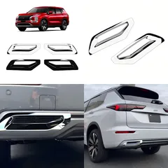 【送料無料】三菱 アウトランダー（OUTLANDER）25系 専用 リアバンパー ガーニッシュ ABS製 2枚セット 外装ドレスアップ 傷防止