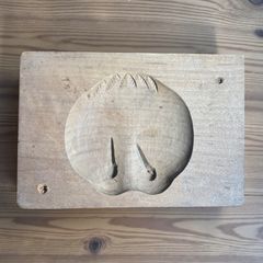 菓子型 貝 落雁 木型 昭和 木枠 和菓子 貝殻 型 お菓子 彫刻 伝統 昭和