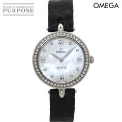 오메가 OMEGA 악마 프레스티지 듀 드롭 424 18 27 60 55 001 여성 시계 다이아몬드 베젤 8P 석영 De Vill 90304091