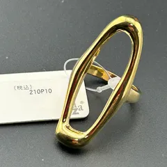 【新品】アクセサリー 指輪 リング ゴールド カラー シンプル 大きめ デザイン◆