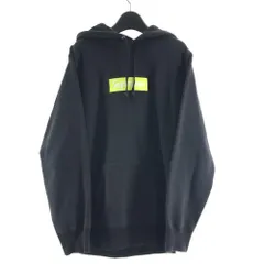 【中古】Supreme 17AW Box Logo Hooded Sweatshirt サイズM ブラック イエロー ヤケ有 シュプリーム ボックスロゴフーデッドスウェットシャツ[17]