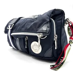 【良品】 orobianco オロビアンコ ショルダーバッグ トートバッグ ワンショルダーバッグ フラップ ナイロン ネイビー 紺色 ユニセックス 男女兼用 メンズ レディース