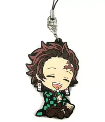 【中古】雑貨 竈門炭治郎 ラバーストラップ ～ほっと一息ver.～ きゅんキャラいらすとれーしょんず 「一番くじ 鬼滅の刃～鬼殺の志～」 F賞