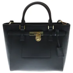 MICHAEL KORS (マイケルコース) HAMILTON ハミルトン サッチェル 2WAY ハンドバッグ ブラック 35F7GHXT3L