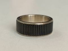 デッドストック！ビンテージ 蛇腹 ブレスレット シルバー ステンレス 