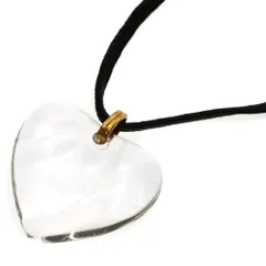 Baccarat (バカラ) クリスタル ハート ネックレス ペンダント クリア