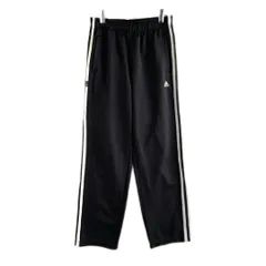 adidas　トラックパンツ　ジャージ　刺繍ロゴ　万国旗　ラインロゴプリント