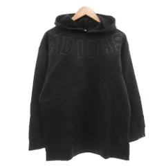 アディダスネオ adidas neo タグ付き パーカー フーディ L 長袖 プルオーバー 裏起毛 黒 ブラック /AE