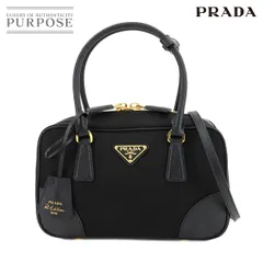 未使用 展示品 プラダ PRADA Re-Edition 1978 ダブルハンドル 2way ハンド ショルダー バッグ ナイロン ブラック 90294422