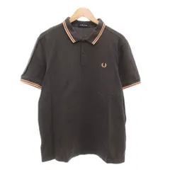 フレッドペリー FRED PERRY ポロシャツ 半袖 XL 鹿の子 ツインティップ ロゴ 刺繍 グレー M3600 M35 /AE
