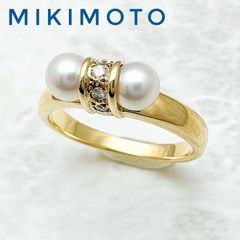 現行品 ミキモト K18 ベビーパール リング - メルカリ