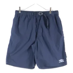 FREAK'S STORE (フリークスストア) ×UMBLO One Point Logo Nylon Shorts アンブロ ナイロンショーツ ハーフパンツ ネイビー 1044394400001