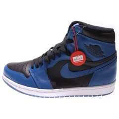 NIKE (ナイキ) AIR JORDAN 1 RETRO HIGH OG DARK MARINA BLUE 555088-404 エアジョーダン1 レトロ ダークマリーナブルー ハイカットスニーカー US9.5/27.5cm