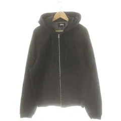 ステューシー STUSSY ZIP HOODIE FADED GRAPHIC パーカー ジップ XL 黒 /MI ■OS