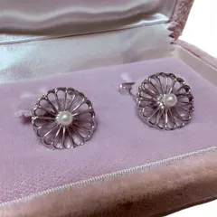 極美品✨MIKIMOTO ミキモト パール　カフス　菊紋　皇室御用達ブランド 楽天市場】MIKIMOTO【ミキモト】パール 真珠 皇室 菊紋 カフス
