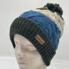 KO3637□モンベル ケーブルニット ワッチキャップ2 M/L ダークグリーン ＃1118583 未使用タグ付き