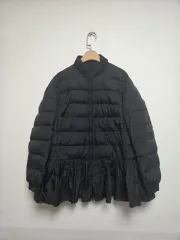 レッドValentinoヴァレンティノ グラバニ ラッフル ダウン ブラック(M)