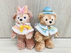 【タグ付き】ディズニーシー ダッフィー シェリーメイ ぬいぐるみバッジ　ぬいば カラーオブクリスマス2013