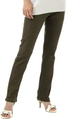 Captain K キャプテン・ケイ ウエストゴム スキニー ツイル パンツ 総ゴム ストレッチパンツ レディース スキニーパンツ ツイルパンツ ズボン 長ズボン ボトムス (カーキ,  4L)