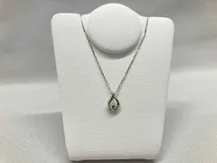 4℃ K10 全長約40cm D付 約1.0g ネックレス 雫型