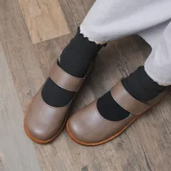 [オーク]パンプス フラットシューズ ローヒール ぺたんこ 3cmヒール 3センチヒール ストラップ ラウンドトゥ 痛くない 柔らかい 長時間 疲れない 歩きやすい 走れる おしゃれ きれいめ 靴 日本製 大きいサイズ 3L 軽量 通勤 立ち仕事