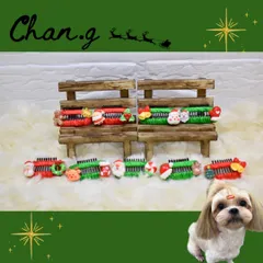 クリスマスピン　／　犬　犬用ヘアピン　ヘアピン　コームピン　ヘアアクセサリー　ヘアクリップ　トリミング　ドッグピン　トップノット　ベビー　キッズ　Chan.g. チャンジー