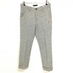 ラフアンドスウェル ウールパンツ グレー ヘリンボーン 蓄熱裏地 メンズ S ゴルフウェア rough＆swell