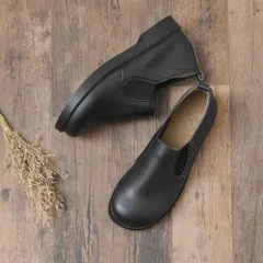 [ブラック]スリッポン レディース スニーカー フラットシューズ 紐なし 痛くない 歩きやすい 柔らかい 長時間 疲れない 滑らない 脱げない 滑りにくい 軽量 軽い 通勤 通学 おしゃれ きれいめ 靴 日本製 3L 黒 立ち仕事 仕事用 k29-36512