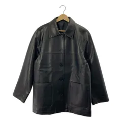 【美品】  BEAUTY&YOUTH / ビューティーアンドユース | レザーライク カバーオール ジャケット | M | ブラック | レディース