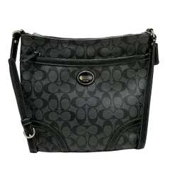 COACH(コーチ) ショルダーバッグ ヘリテージペイトンシグネチャーファイルバッグ F18926 ダークグレー×黒 レザー
