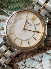 セイコー☆メンズ　クオーツ時計☆7N01-0BC0☆稼働品☆コンビ☆