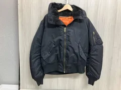 ALPHA アルファMIL-J-82790J サイズM フライトジャケット ファー欠品 ブラック 黒