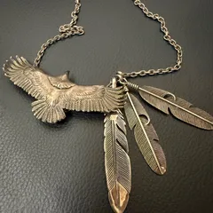 ◎SV925 イーグル フェザー ネックレス シルバー silver メンズ アクセサリー